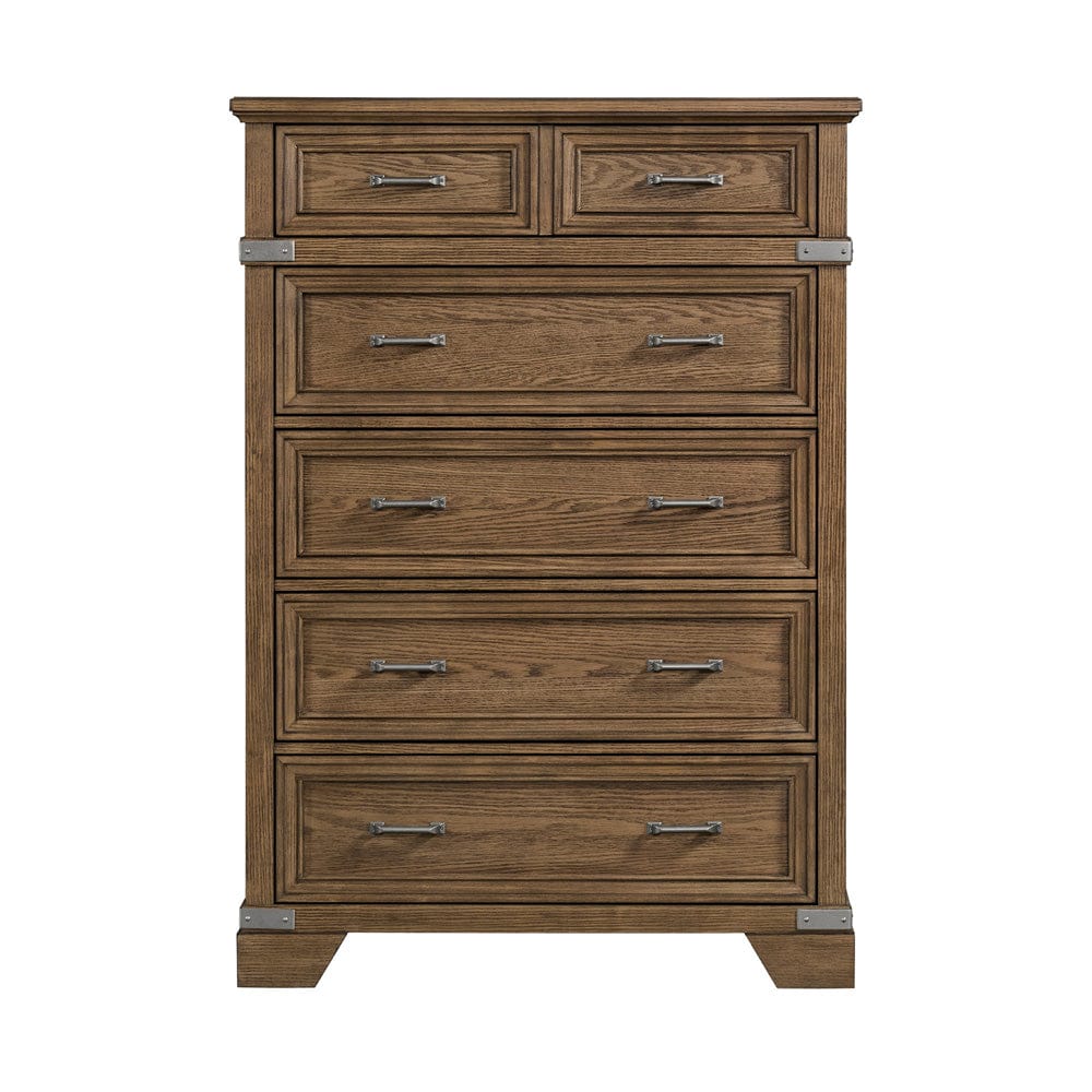Intercon Furniture - Forge Chest  in Weathered Chestnut - FG-BR-N4906-WCT-C view 2