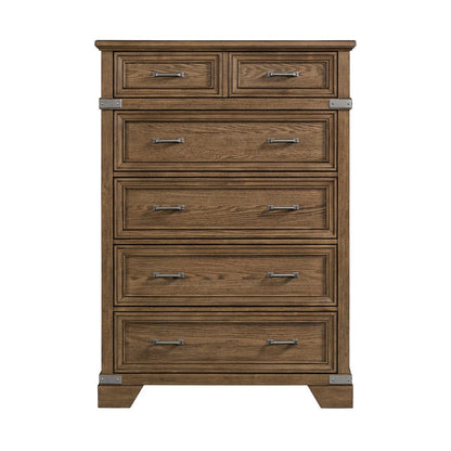 Intercon Furniture - Forge Chest  in Weathered Chestnut - FG-BR-N4906-WCT-C view 2