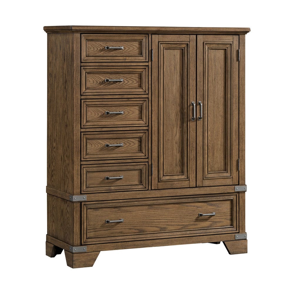 Intercon Furniture - Forge Gentleman's Chest  in Weathered Chestnut - FG-BR-N4907G-WCT-C view 1