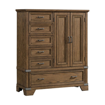 Intercon Furniture - Forge Gentleman's Chest  in Weathered Chestnut - FG-BR-N4907G-WCT-C view 1