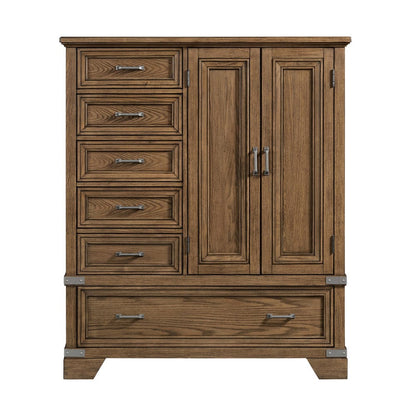 Intercon Furniture - Forge Gentleman's Chest  in Weathered Chestnut - FG-BR-N4907G-WCT-C view 2