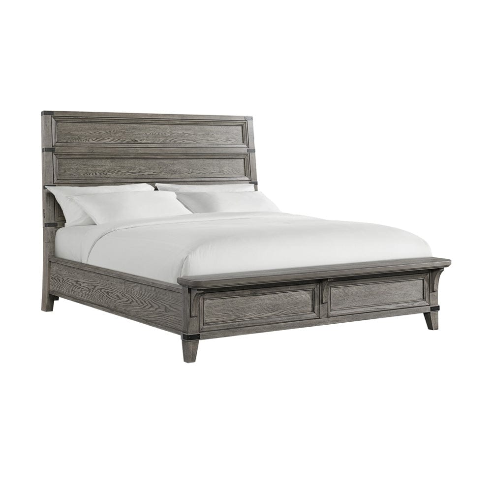 Intercon Furniture - Forge King Bed  in Brushed Steel - FG-BR-4965KB-STE-C view 1