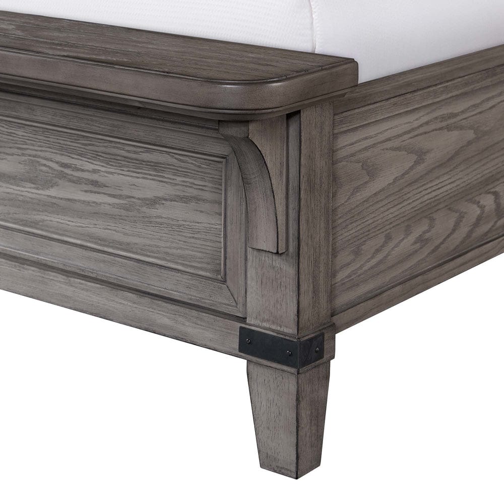 Intercon Furniture - Forge King Bed  in Brushed Steel - FG-BR-4965KB-STE-C view 3