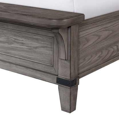 Intercon Furniture - Forge King Bed  in Brushed Steel - FG-BR-4965KB-STE-C view 3