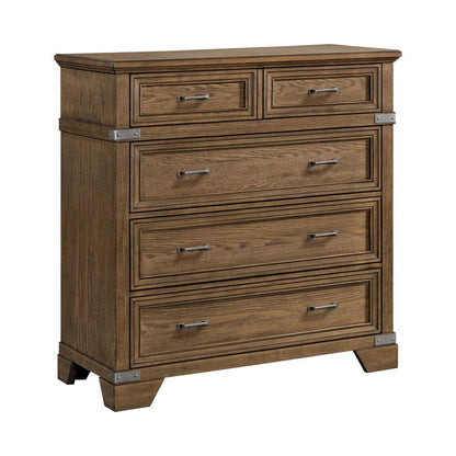 Intercon Furniture - Forge Media Chest  in Weathered Chestnut - FG-BR-N4905M-WCT-C view 1