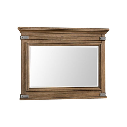 Intercon Furniture - Forge Mirror  in Weathered Chestnut - FG-BR-4991-WCT-C view 1