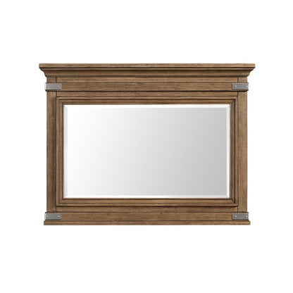 Intercon Furniture - Forge Mirror  in Weathered Chestnut - FG-BR-4991-WCT-C view 2