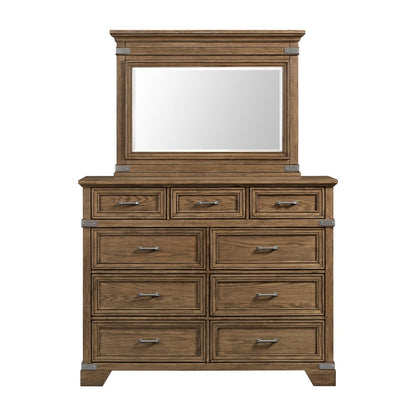 Intercon Furniture - Forge Mirror  in Weathered Chestnut - FG-BR-4991-WCT-C view 3