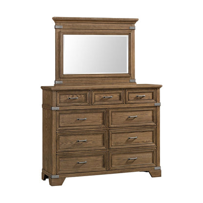 Intercon Furniture - Forge Mirror  in Weathered Chestnut - FG-BR-4991-WCT-C view 4