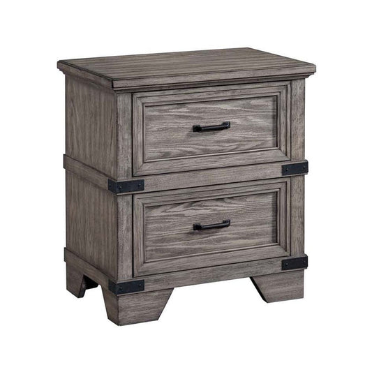 Intercon Furniture - Forge Nightstand  in Brushed Steel - FG-BR-4902-STE-C view 1