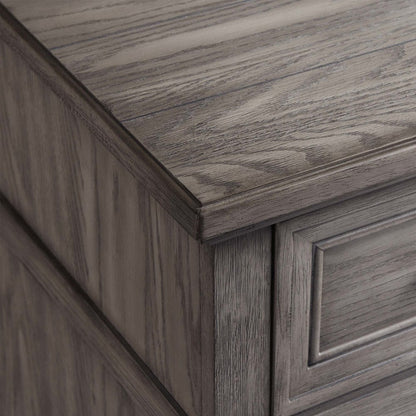 Intercon Furniture - Forge Nightstand  in Brushed Steel - FG-BR-4902-STE-C view 3