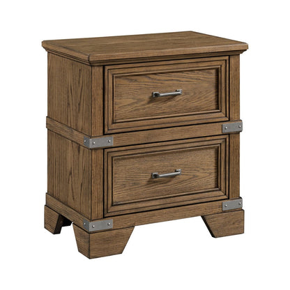 Intercon Furniture - Forge Nightstand  in Weathered Chestnut - FG-BR-4902-WCT-C view 1
