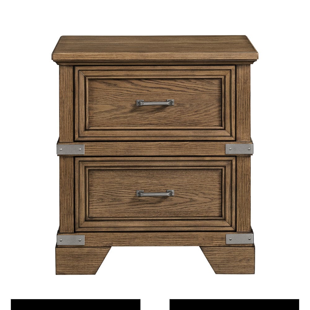 Intercon Furniture - Forge Nightstand  in Weathered Chestnut - FG-BR-4902-WCT-C view 2