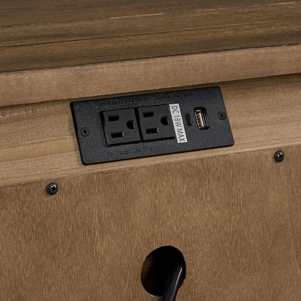 Intercon Furniture - Forge Nightstand  in Weathered Chestnut - FG-BR-4902-WCT-C view 3