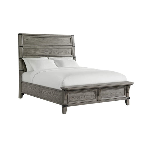 Intercon Furniture - Forge Queen Bed  in Brushed Steel - FG-BR-4965QB-STE-C view 1