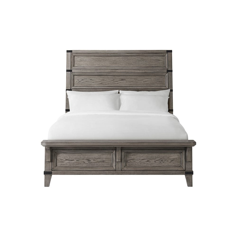 Intercon Furniture - Forge Queen Bed  in Brushed Steel - FG-BR-4965QB-STE-C view 2