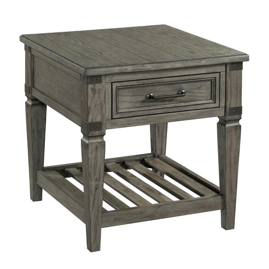 Intercon Furniture - Foundry 24 End Table - FR-TA-2426-PEW-C veiw 1