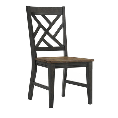 Intercon Furniture - Harper Side Chair, Lattice Back (Set of 2) -HP-CH-385W-BBP-RTA veiw 1