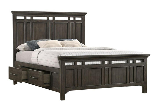 Intercon Furniture - Hawthorne Complete Queen Storage Bed in Burnished Clay Finish veiw 1