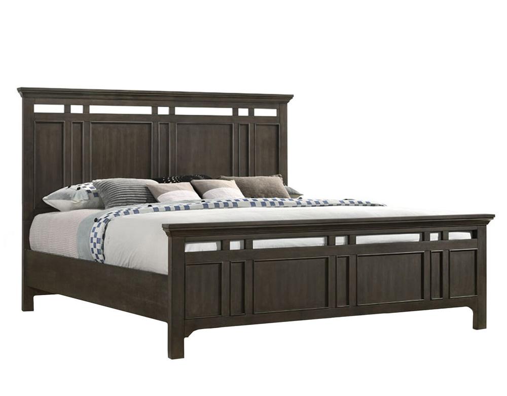 Intercon Furniture - Hawthorne Completed King Standard Bed in Burnished Clay Finish veiw 1