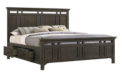 Intercon Furniture - Hawthorne Completed King Storage Bed in Burnished Clay Finish veiw 1