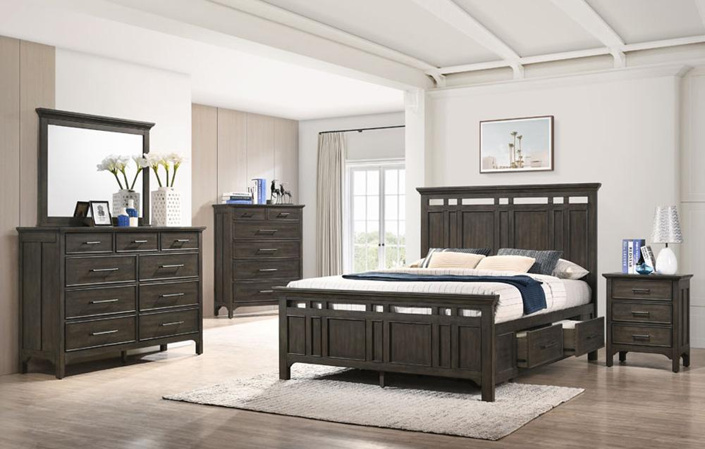 Intercon Furniture - Hawthorne Completed King Storage Bed in Burnished Clay Finish veiw 2