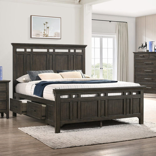 Intercon Furniture - Hawthorne Queen Storage Bed in Burnished Clay - HW-BR-5360QS-BCL-C view 2