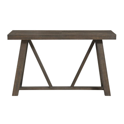Intercon Furniture - Hearst Sofa Back Table in Reclaimed Chevron - HR-TA-6021-RCV-C view 2