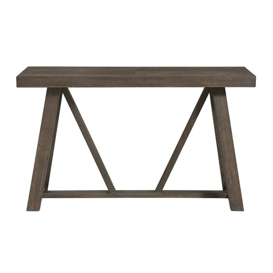 Intercon Furniture - Hearst Sofa Back Table in Reclaimed Chevron - HR-TA-6021-RCV-C view 2