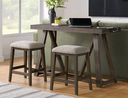 Intercon Furniture - Hearst Sofa Table in Reclaimed Chevron Finish veiw 2