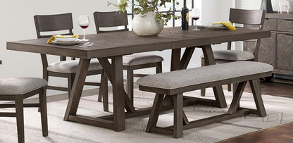 Intercon Furniture - Hearst Trestle Dining Table in Reclaimed Chevron Finish view 2