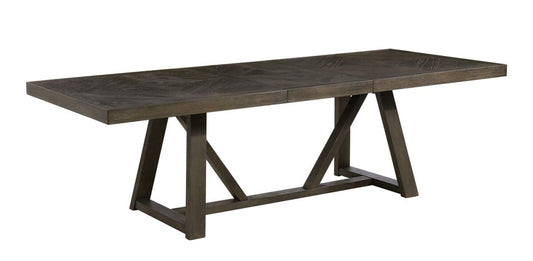 Intercon Furniture - Hearst Trestle Dining Table in Reclaimed Chevron Finish veiw 1