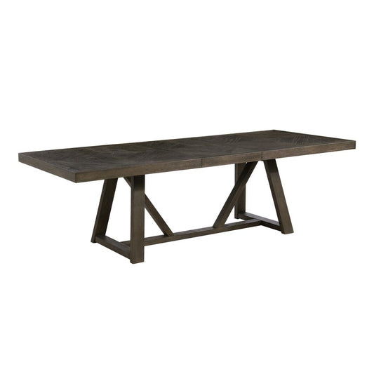 Intercon Furniture - Hearst Trestle Table in Reclaimed Chevron - HR-TA-42101-RCV-C view 1