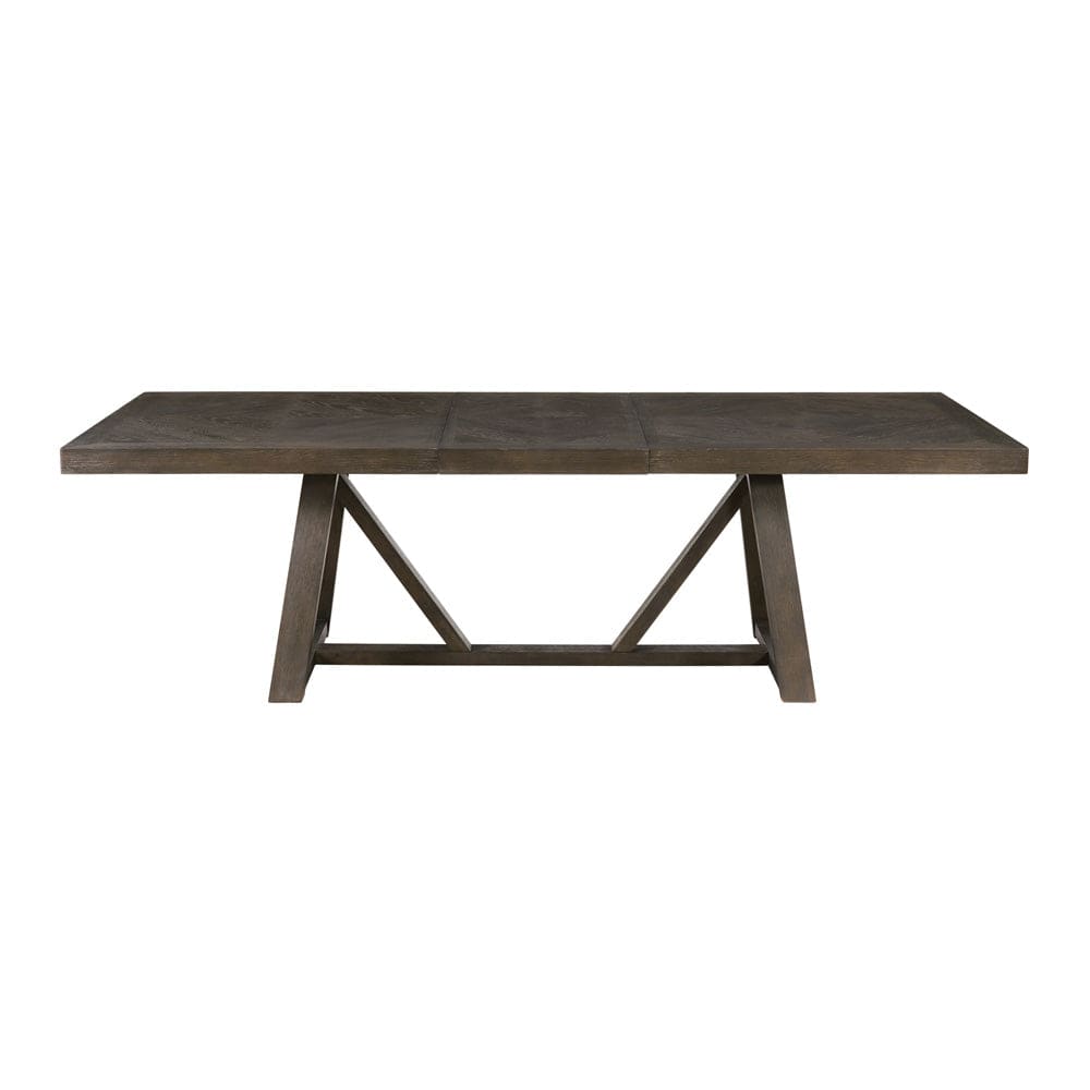 Intercon Furniture - Hearst Trestle Table in Reclaimed Chevron - HR-TA-42101-RCV-C view 2