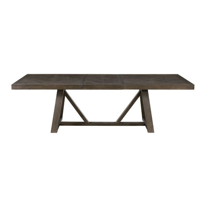 Intercon Furniture - Hearst Trestle Table in Reclaimed Chevron - HR-TA-42101-RCV-C view 2