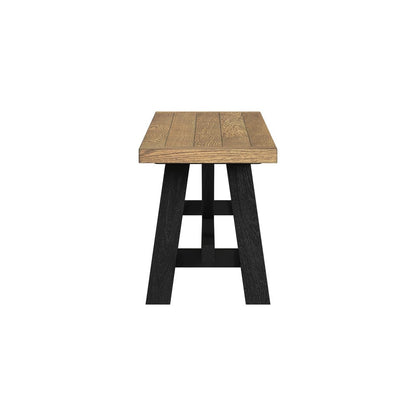 Intercon Furniture - Hendricks Dining Bench in Rustic Wheat And Raven - HD-CH-1568B-RWR-C view 3