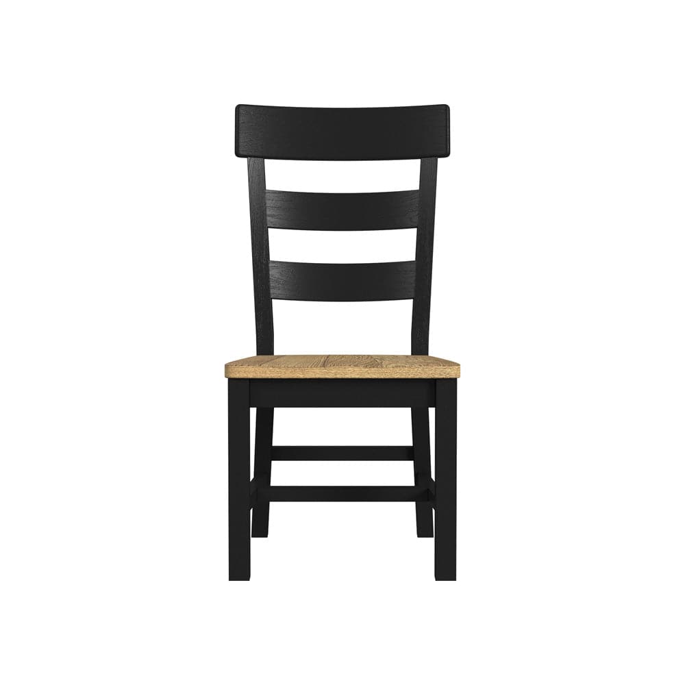Intercon Furniture - Hendricks Ladder Chair in Rustic Wheat And Raven - HD-CH-789W-RWR-RTA view 2