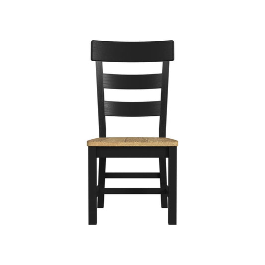 Intercon Furniture - Hendricks Ladder Chair in Rustic Wheat And Raven - HD-CH-789W-RWR-RTA view 2