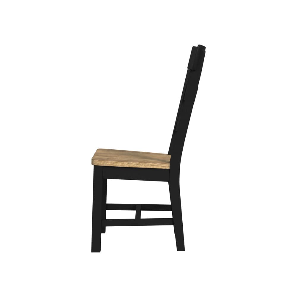 Intercon Furniture - Hendricks Ladder Chair in Rustic Wheat And Raven - HD-CH-789W-RWR-RTA view 3