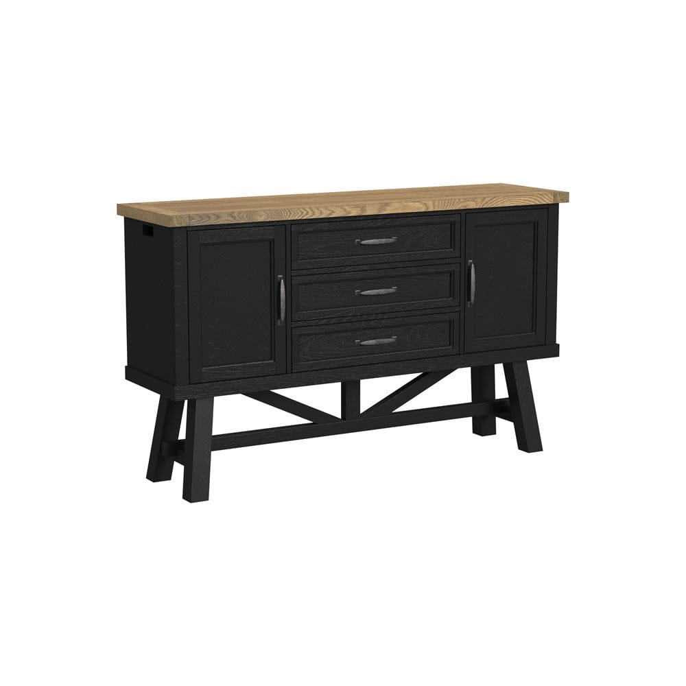 Intercon Furniture - Hendricks Server in Rustic Wheat And Raven - HD-CA-6640-RWR-C view 1