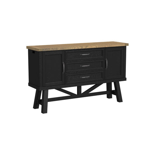 Intercon Furniture - Hendricks Server in Rustic Wheat And Raven - HD-CA-6640-RWR-C view 1