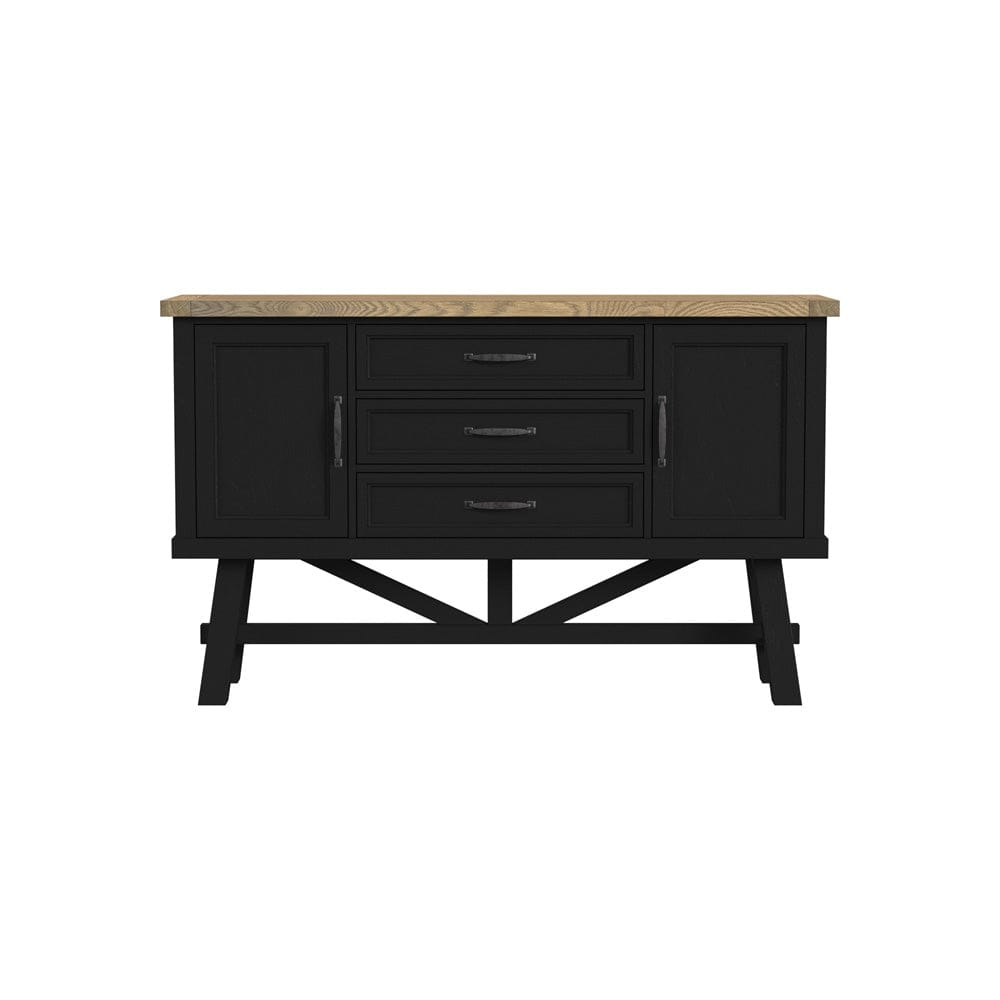Intercon Furniture - Hendricks Server in Rustic Wheat And Raven - HD-CA-6640-RWR-C view 2