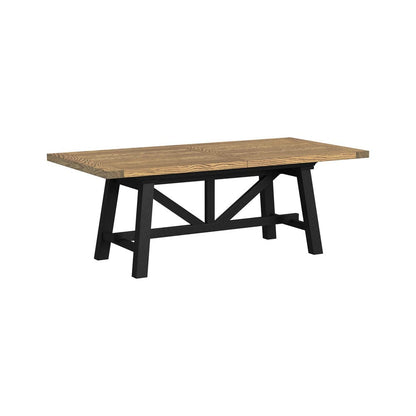 Intercon Furniture - Hendricks Trestle Table  in Rustic Wheat And Raven - HD-TA-40104-RWR-C view 1