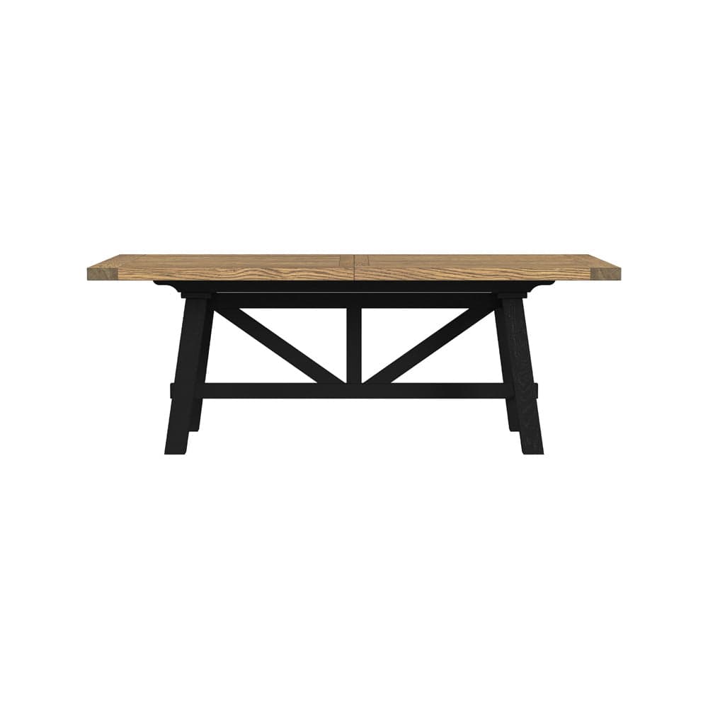 Intercon Furniture - Hendricks Trestle Table  in Rustic Wheat And Raven - HD-TA-40104-RWR-C view 2