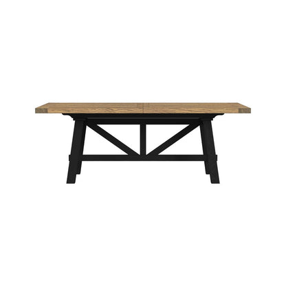 Intercon Furniture - Hendricks Trestle Table  in Rustic Wheat And Raven - HD-TA-40104-RWR-C view 2