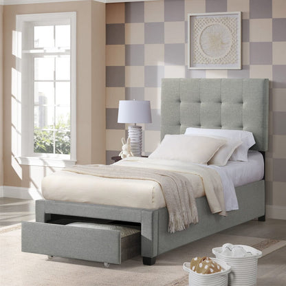 Intercon Furniture - Kaycee Twin Storage Bed in Smoke Finish - UB-BR-KCYTWN-SMK-C view 3
