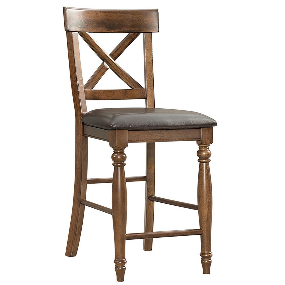 Intercon Furniture - Kingston 24in X-Back Stool w/Cushion (Set of 2) - KG-BS-735C-RAI-K24 veiw 1