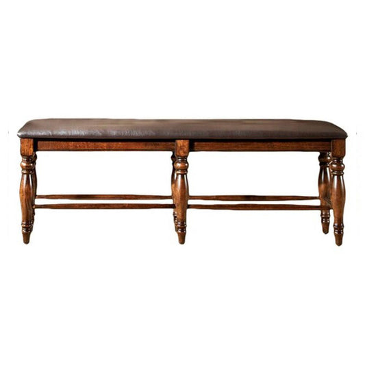 Intercon Furniture - Kingston 54 Backless Bench - KG-CH-5416CB-RAI-RTA veiw 1