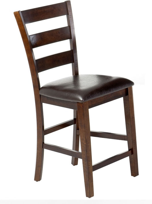 Intercon Furniture - Kona 24 Ladder Back Barstool w/PU (Set of 2) - KA-BS-669L-RAI-K24 veiw 1