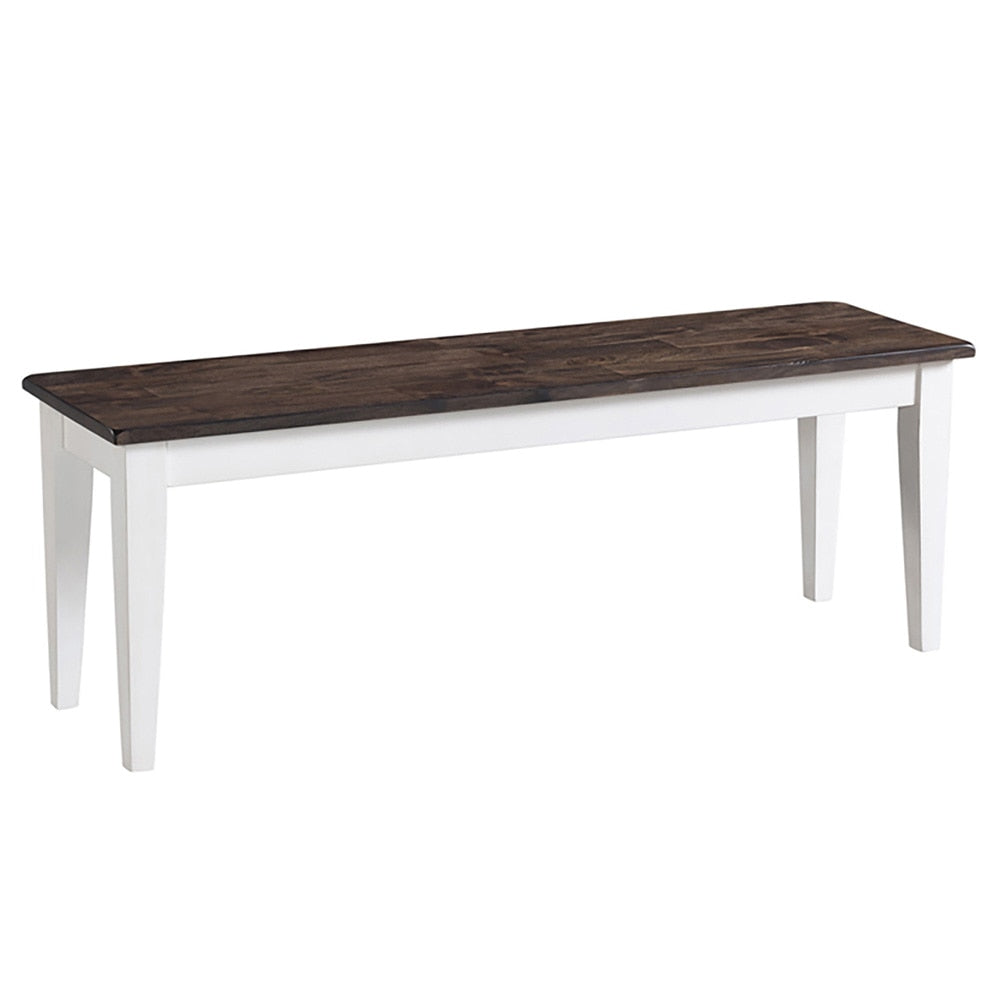 Intercon Furniture - Kona Bench, Backless w/Wood Seat - KA-CH-1650W-GWH-RTA view 1